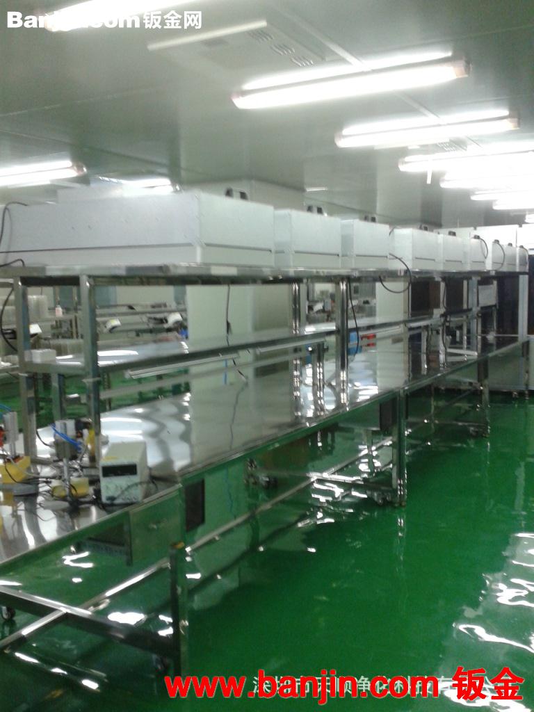 供应洁净室 洁净工作台 防静电工作台 FFU无尘桌 QC台,QC贴合台