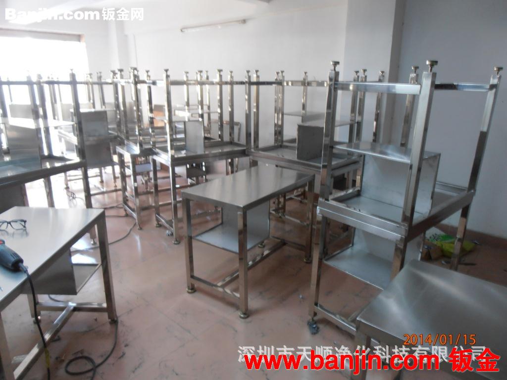 供应双层201不锈钢工作台 厨房案板操作台 打荷台 组装式工作台