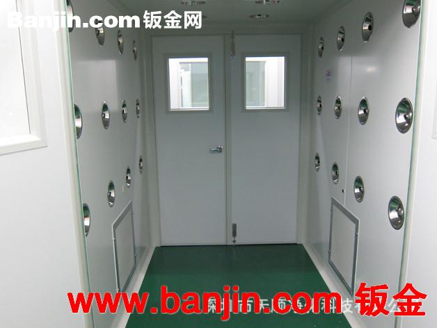 洁净厂房 净化车间入口专用钢板烤漆货淋室 货淋门 货物吹淋房