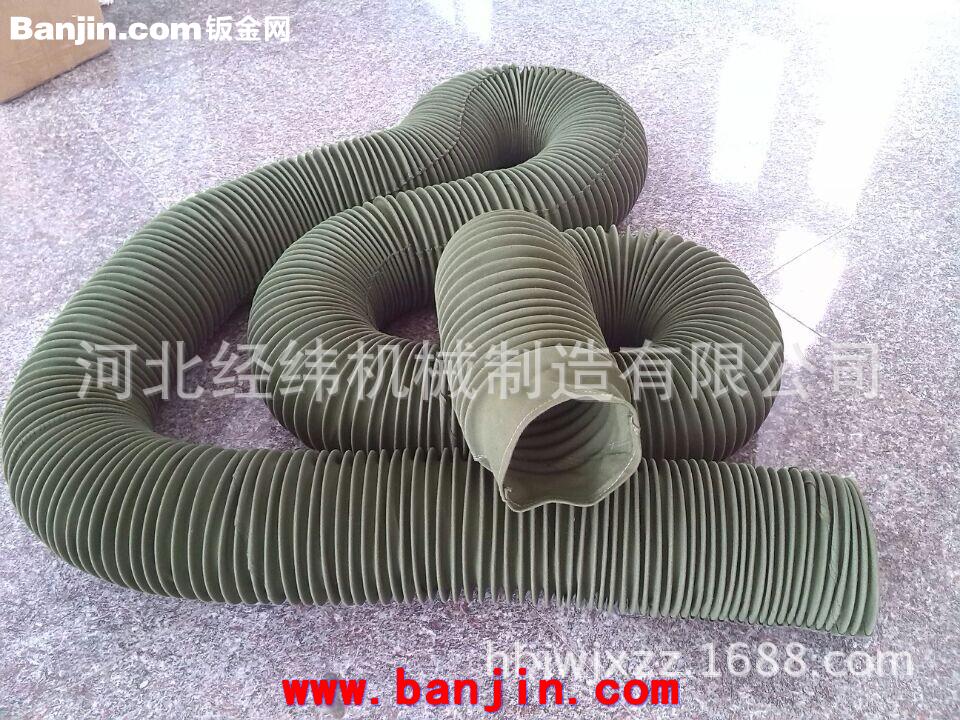 定做阻燃耐磨帆布伸缩软连接  圆筒式帆布软连接