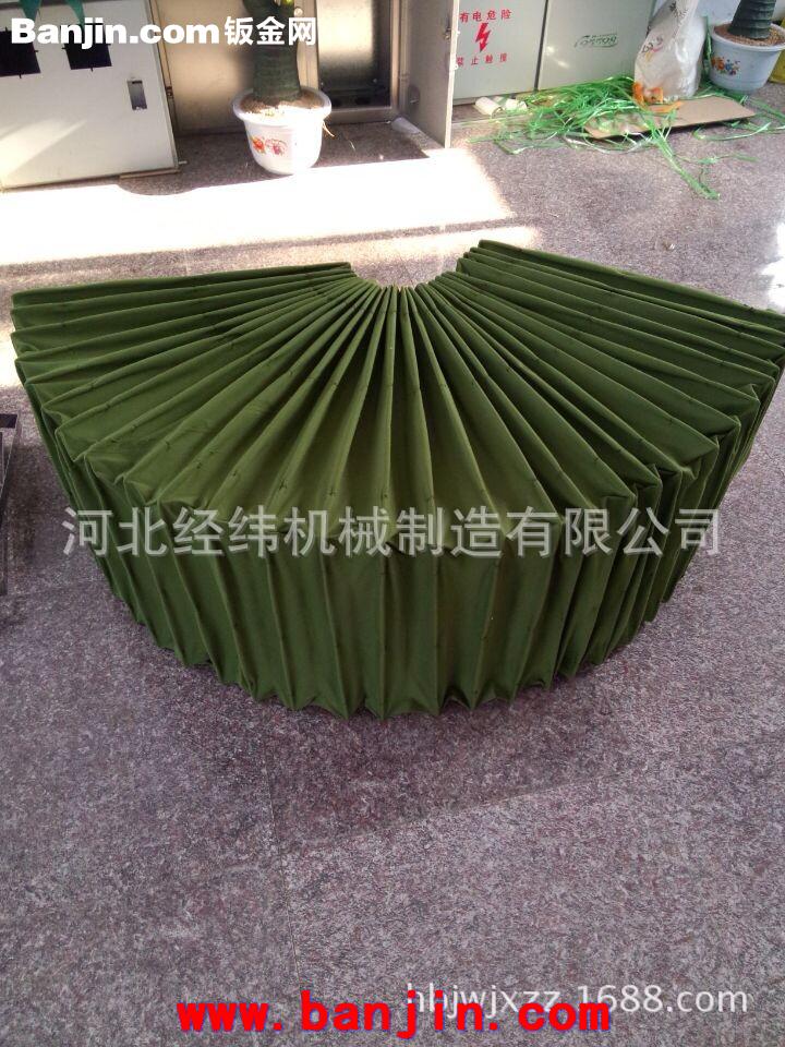 定做阻燃耐磨帆布伸缩软连接  圆筒式帆布软连接