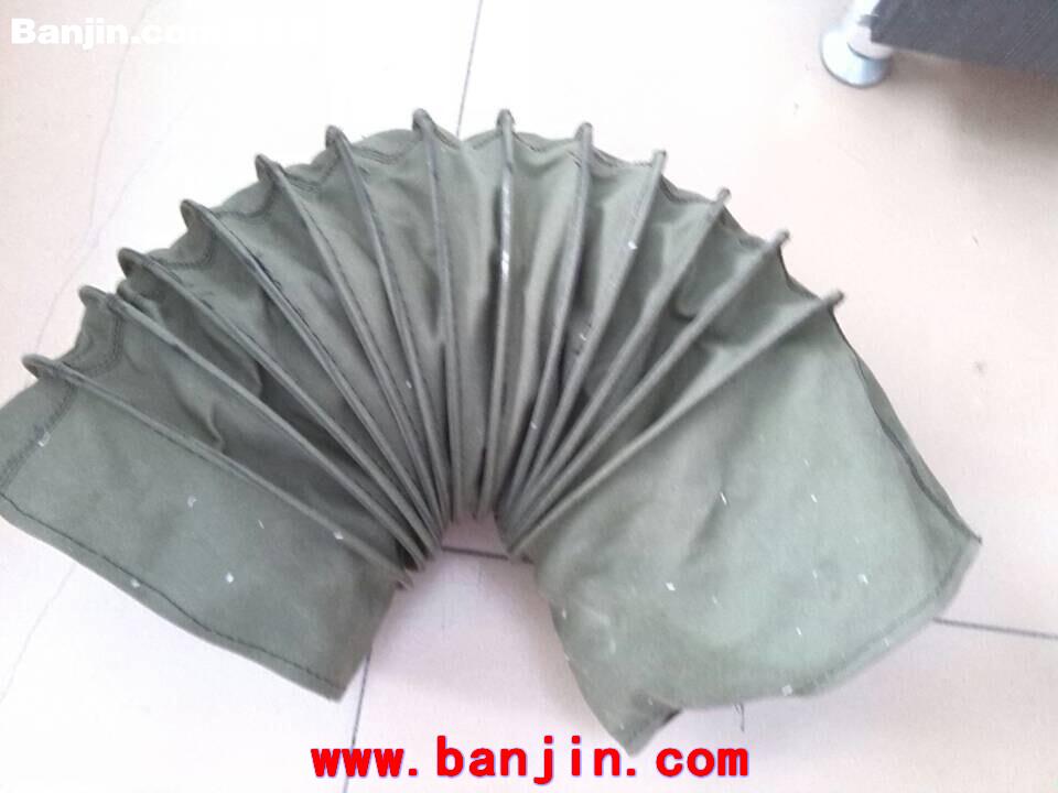 定做阻燃耐磨帆布伸缩软连接  圆筒式帆布软连接