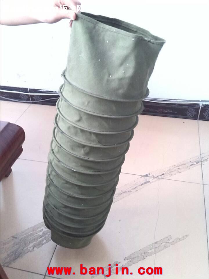 定做阻燃耐磨帆布伸缩软连接  圆筒式帆布软连接