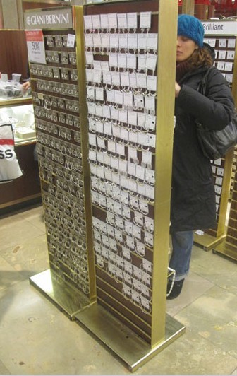 饰品展示架，不锈钢展示架，电镀展示架
