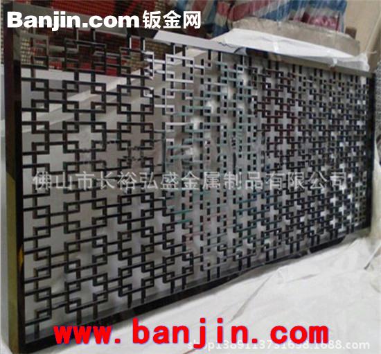 商业酒店玫瑰金不锈钢屏风隔断 时尚花窗不锈钢花格台式屏风