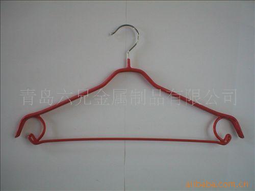 供应浸塑挂衣架，挂塑衣服架，裤架，裤夹
