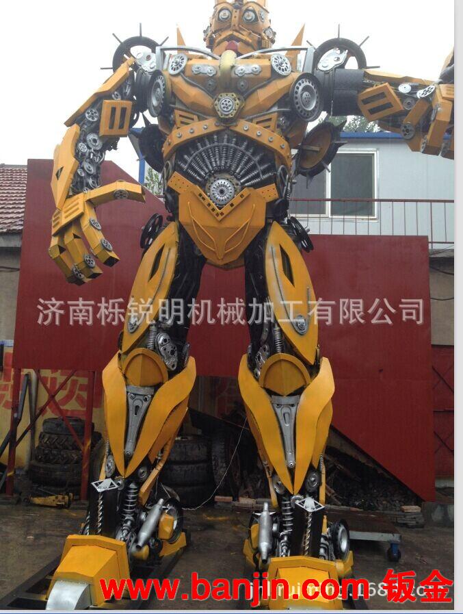 广告汽车人  变形金刚加工定做  金属雕塑