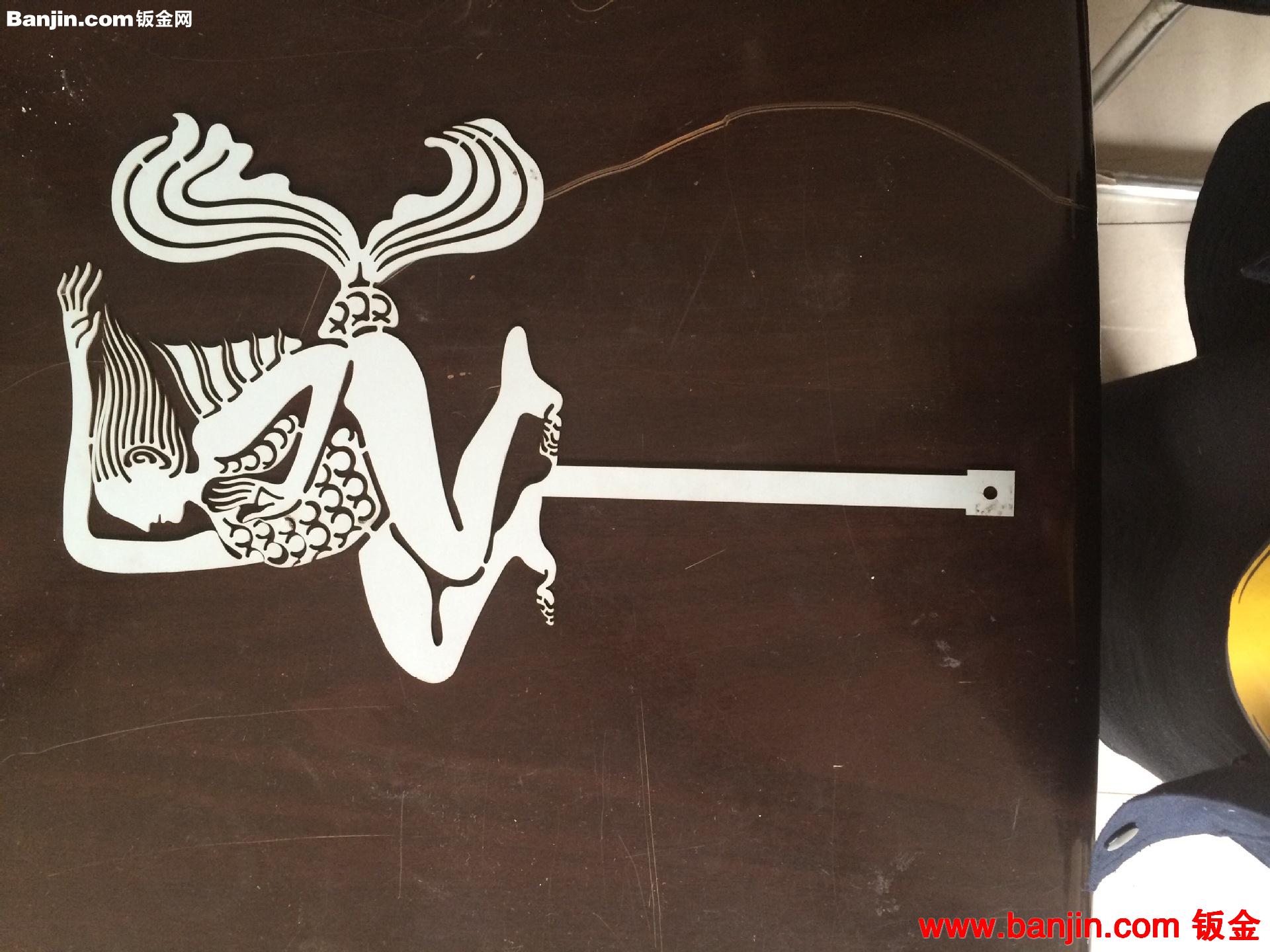 广告装饰板和工艺品的激光切割，不锈钢板激光切割
