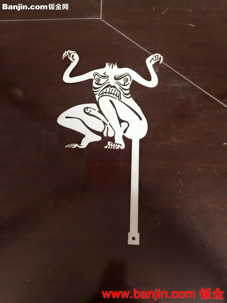广告装饰板和工艺品的激光切割，不锈钢板激光切割