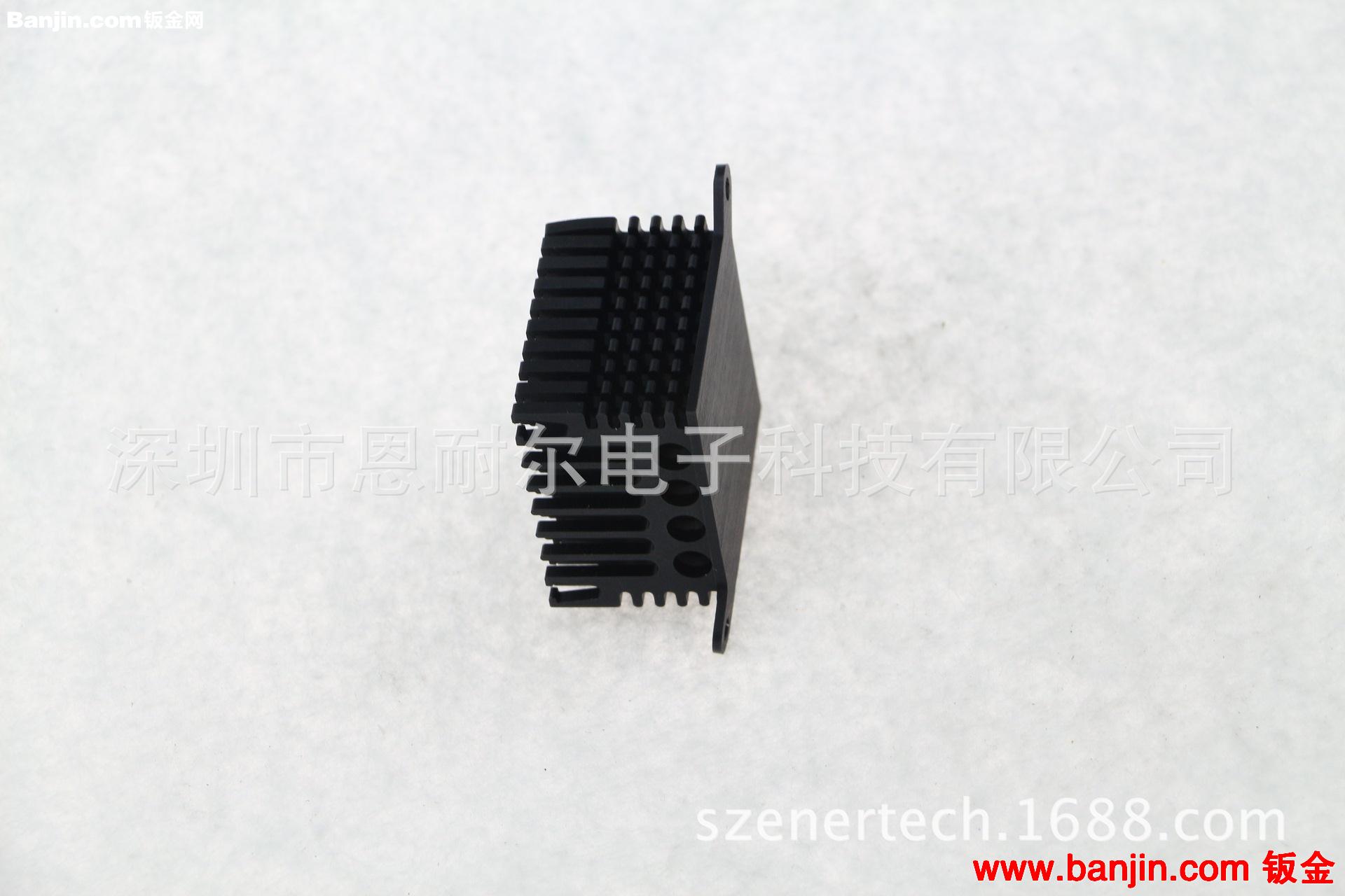 厂家供应异形带耳朵电子散热片 铝合金冷锻散热器 挤压散热器