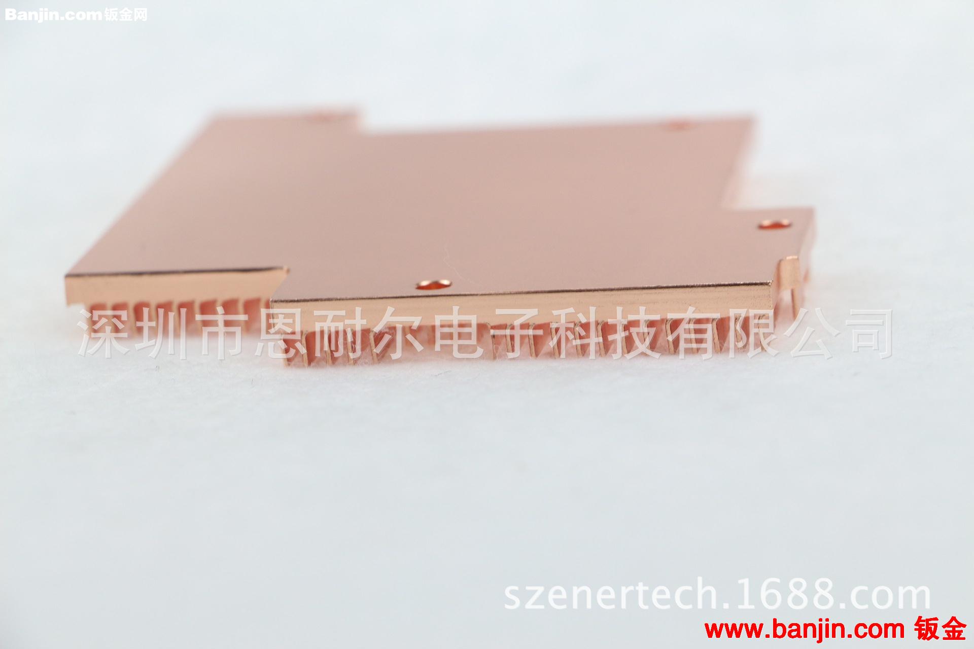 高精密纯铜齿片散热器 铲齿散热片 铲齿机加工CNC加工铜散热器