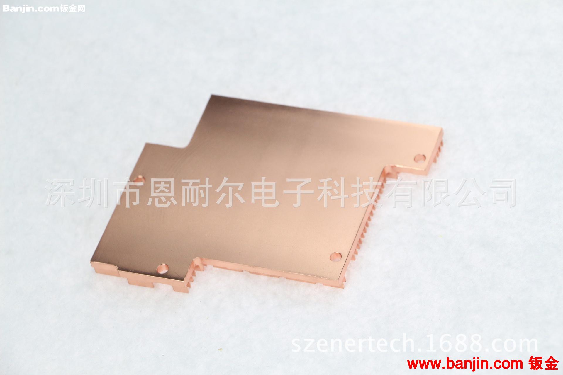 高精密纯铜齿片散热器 铲齿散热片 铲齿机加工CNC加工铜散热器