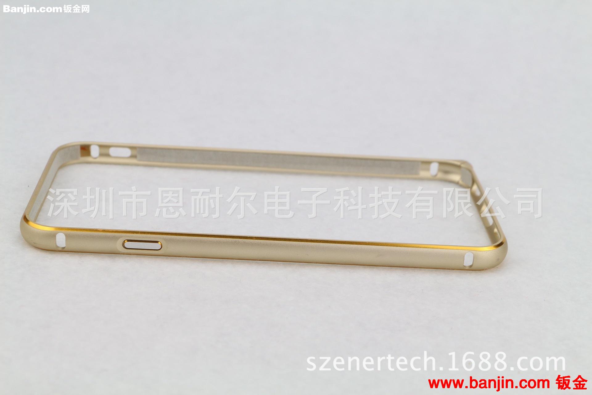 供应苹果iphone6 4.7寸土豪金金属边框带按键外壳 可提供样品