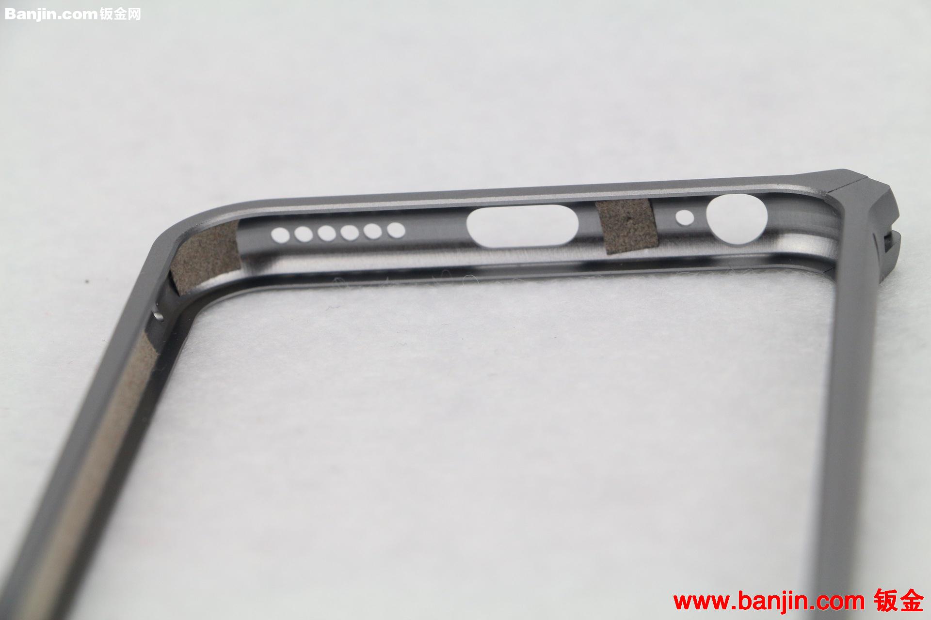 苹果iphone5/5s银灰色带按键金属边框外壳 iphone6纯铝边框外壳