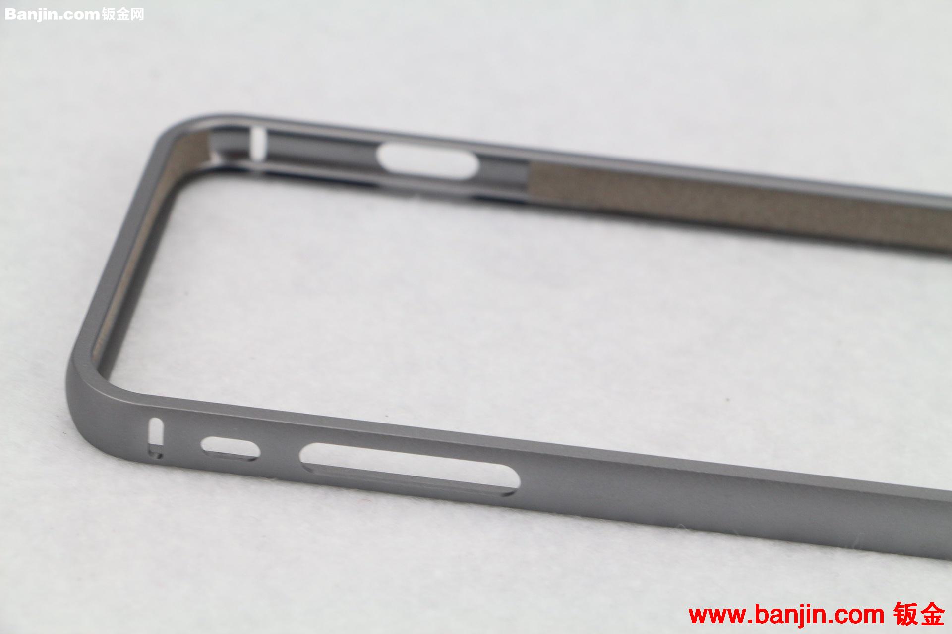 苹果iphone5/5s银灰色带按键金属边框外壳 iphone6纯铝边框外壳
