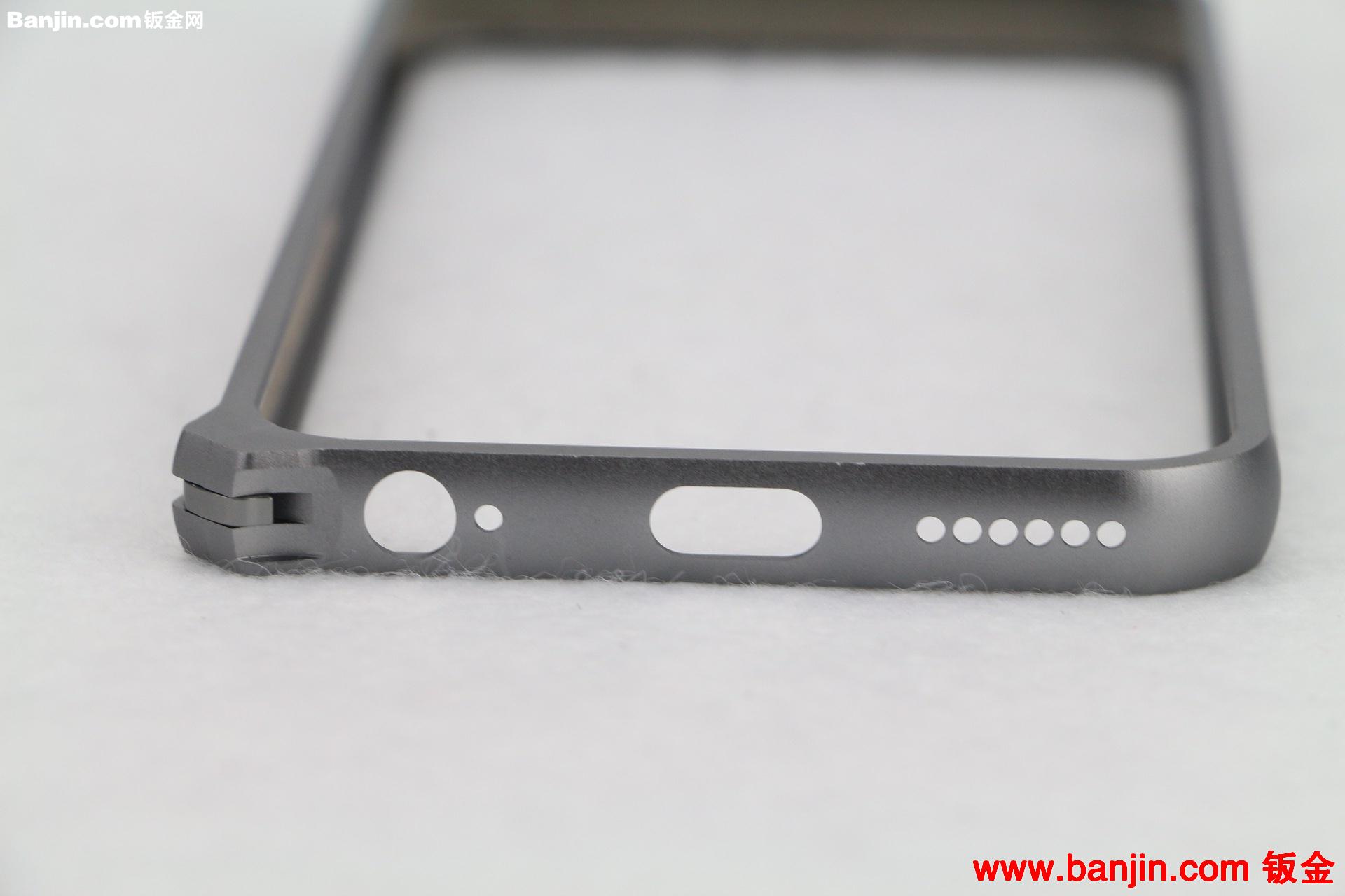 苹果iphone5/5s银灰色带按键金属边框外壳 iphone6纯铝边框外壳