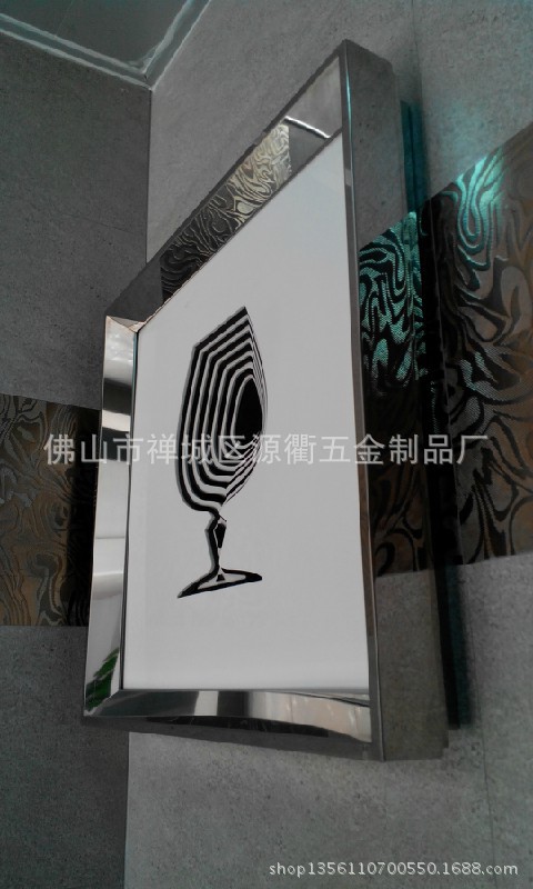 304#拉丝 不锈钢装饰 电镀不锈钢酒店KTV电视媒体架