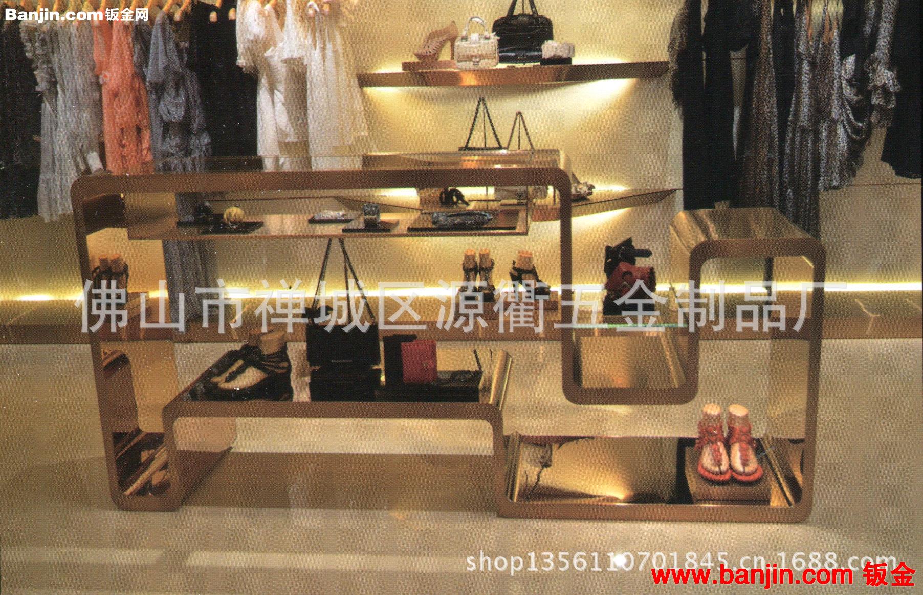 珠宝专卖店定制不锈钢装饰 高档拉丝不锈钢茶几