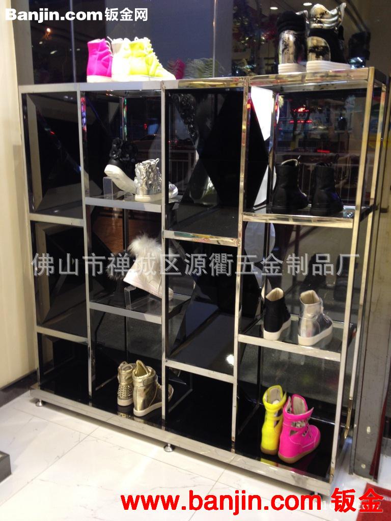 服装展示架 商场不锈钢服装道具 不锈钢衣架 定制商场不锈钢架