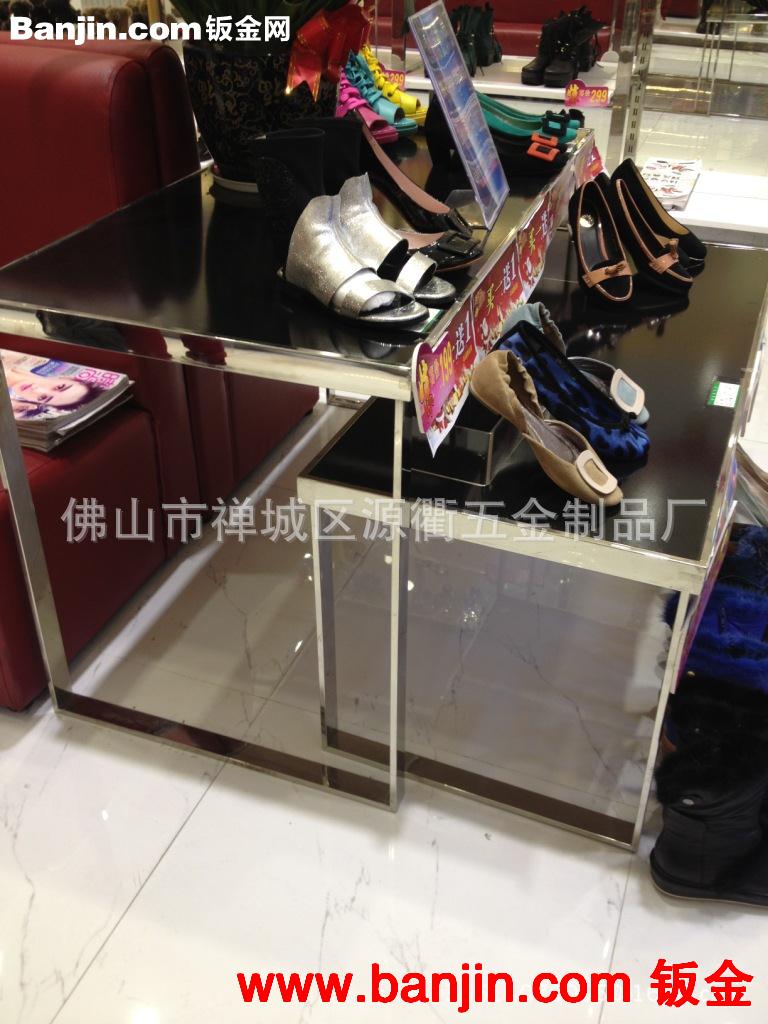 服装展示架 商场不锈钢服装道具 不锈钢衣架 定制商场不锈钢架