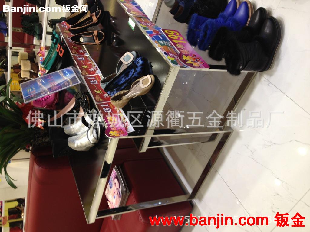 服装展示架 商场不锈钢服装道具 不锈钢衣架 定制商场不锈钢架