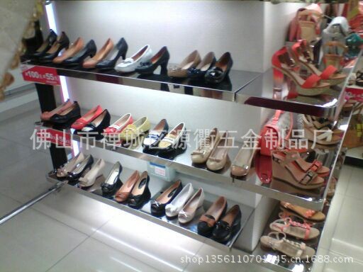 高级卖场不锈钢加工 不锈钢玫瑰金展示架定做