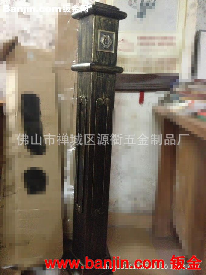 酒店复古铁艺装饰楼梯立柱  铁艺扶手定做