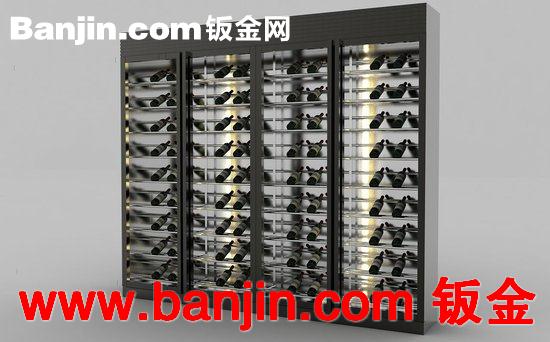 不锈钢红酒架 酒吧会所钛金不锈钢红酒展示架 可定做