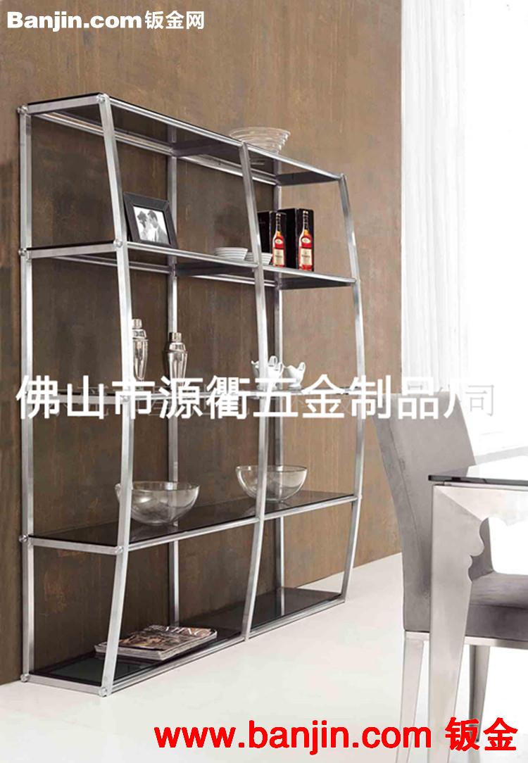 不锈钢红酒架 酒吧会所钛金不锈钢红酒展示架 可定做