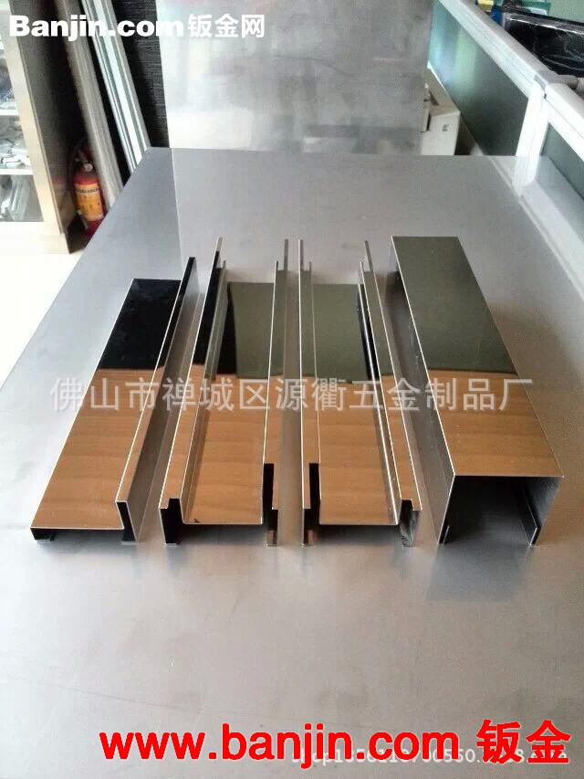酒店装饰不锈钢加工 玫瑰金装饰边折弯加工