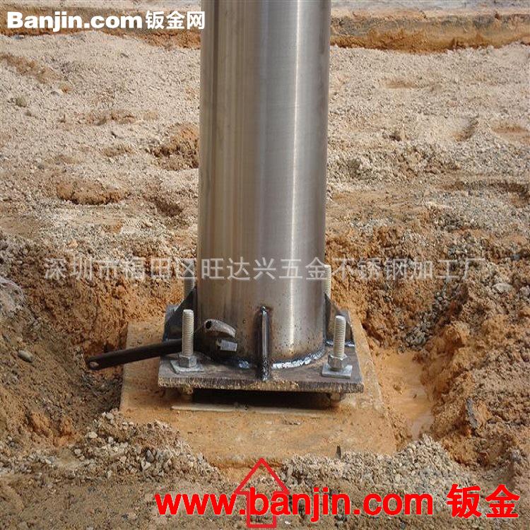 不锈钢旗杆，不锈钢灯杆，焊接加工定制
