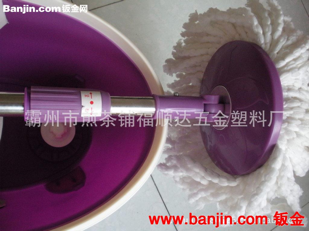 厂家直销不锈钢QQ桶拖把，自动旋转脱水拖把，墩布旋转拖把