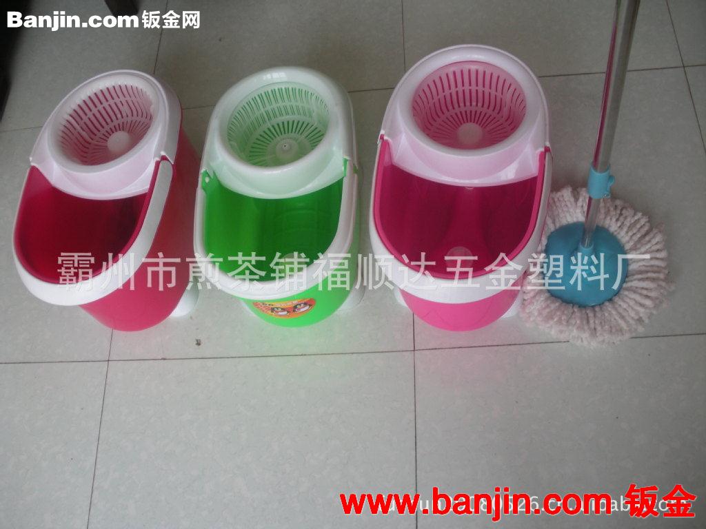 厂家直销不锈钢QQ桶拖把，自动旋转脱水拖把，墩布旋转拖把