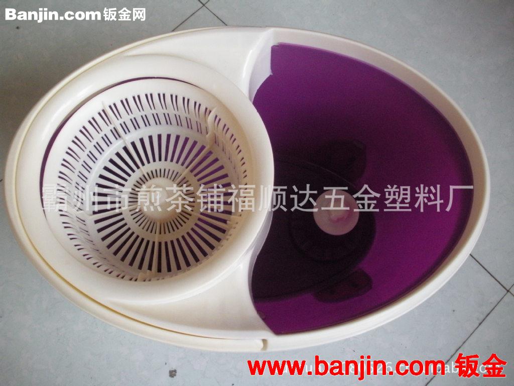 厂家直销不锈钢QQ桶拖把，自动旋转脱水拖把，墩布旋转拖把