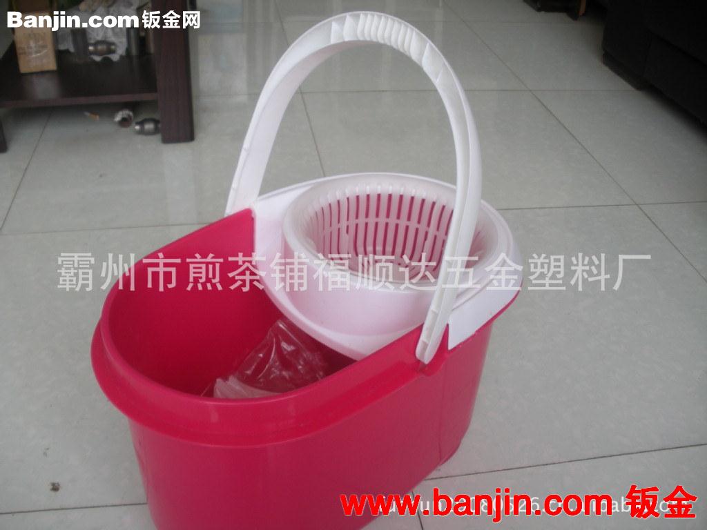厂家直销不锈钢QQ桶拖把，自动旋转脱水拖把，墩布旋转拖把