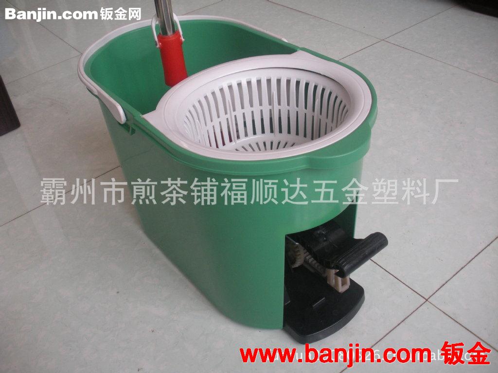 厂家直销不锈钢QQ桶拖把，自动旋转脱水拖把，墩布旋转拖把