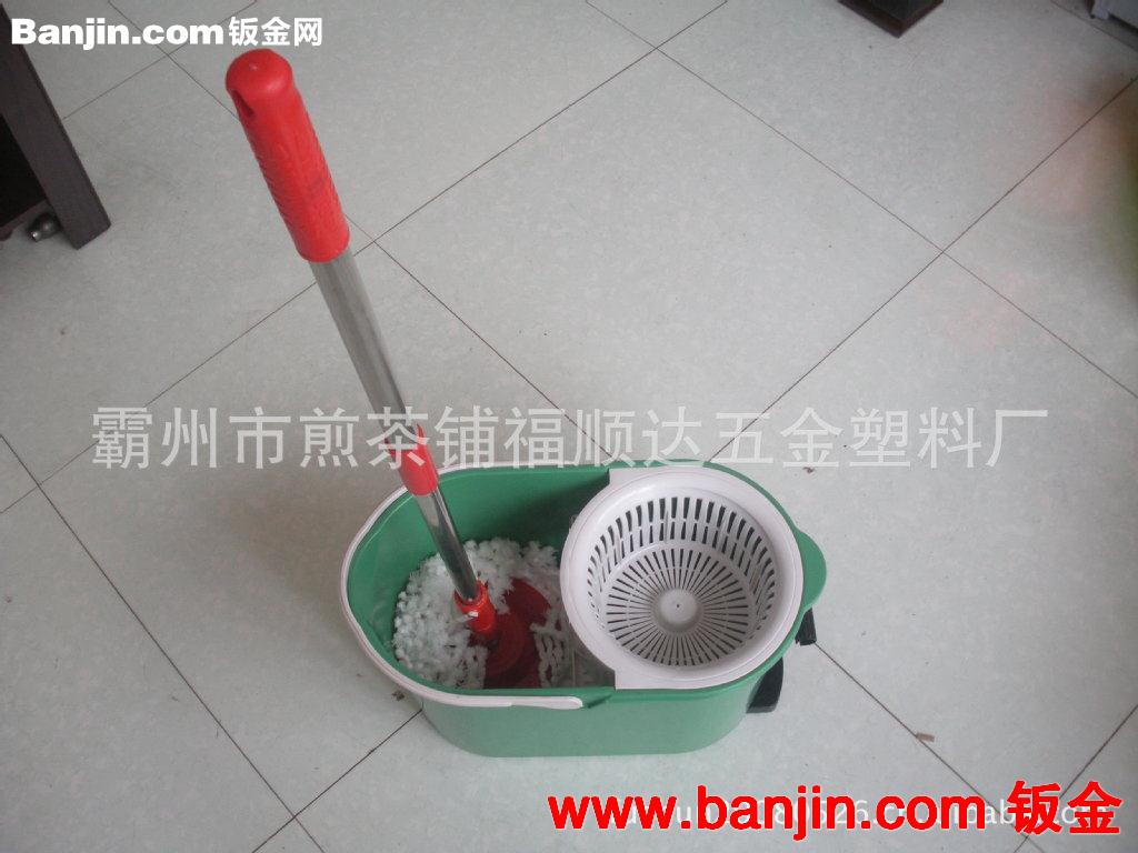 厂家直销不锈钢QQ桶拖把，自动旋转脱水拖把，墩布旋转拖把