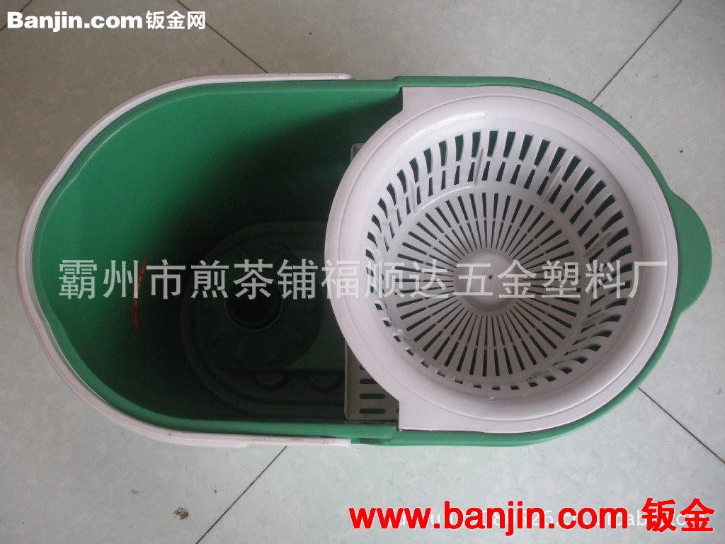 厂家直销不锈钢QQ桶拖把，自动旋转脱水拖把，墩布旋转拖把