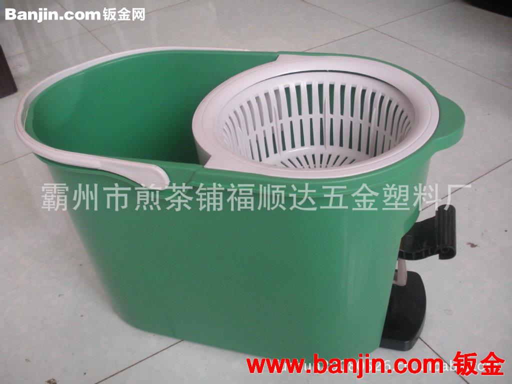 厂家直销不锈钢QQ桶拖把，自动旋转脱水拖把，墩布旋转拖把