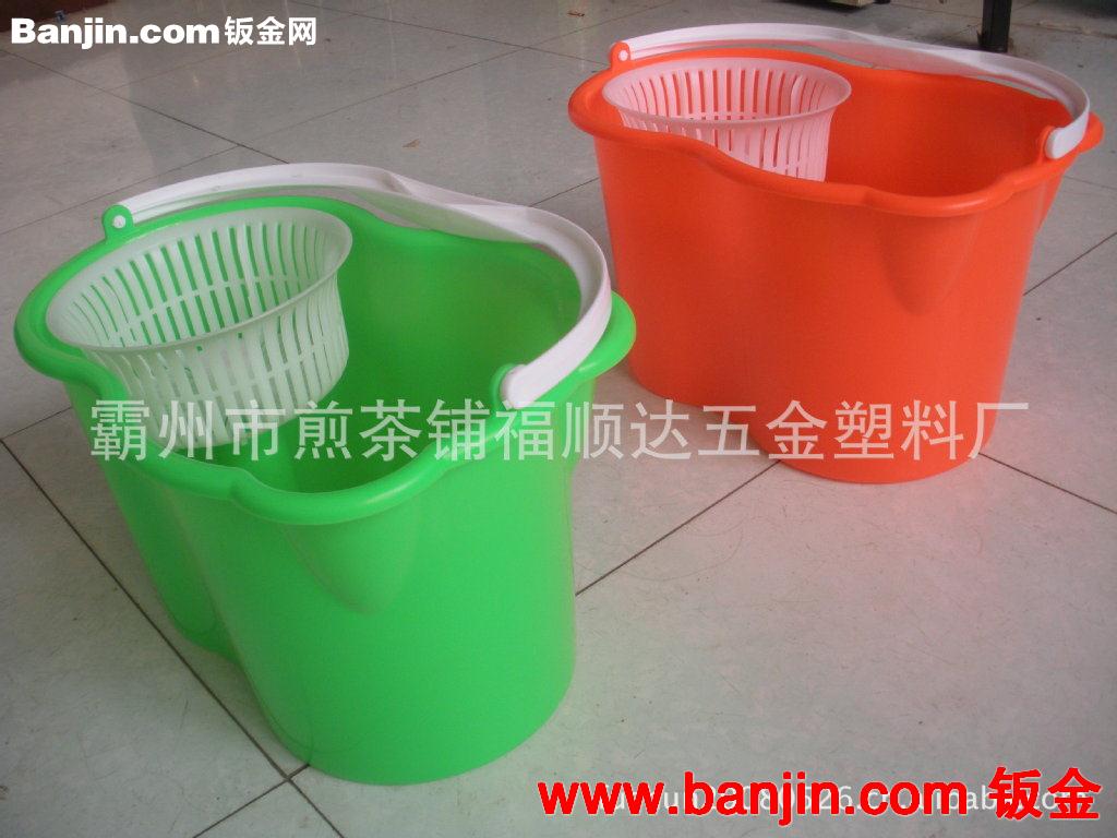 厂家直销不锈钢QQ桶拖把，自动旋转脱水拖把，墩布旋转拖把