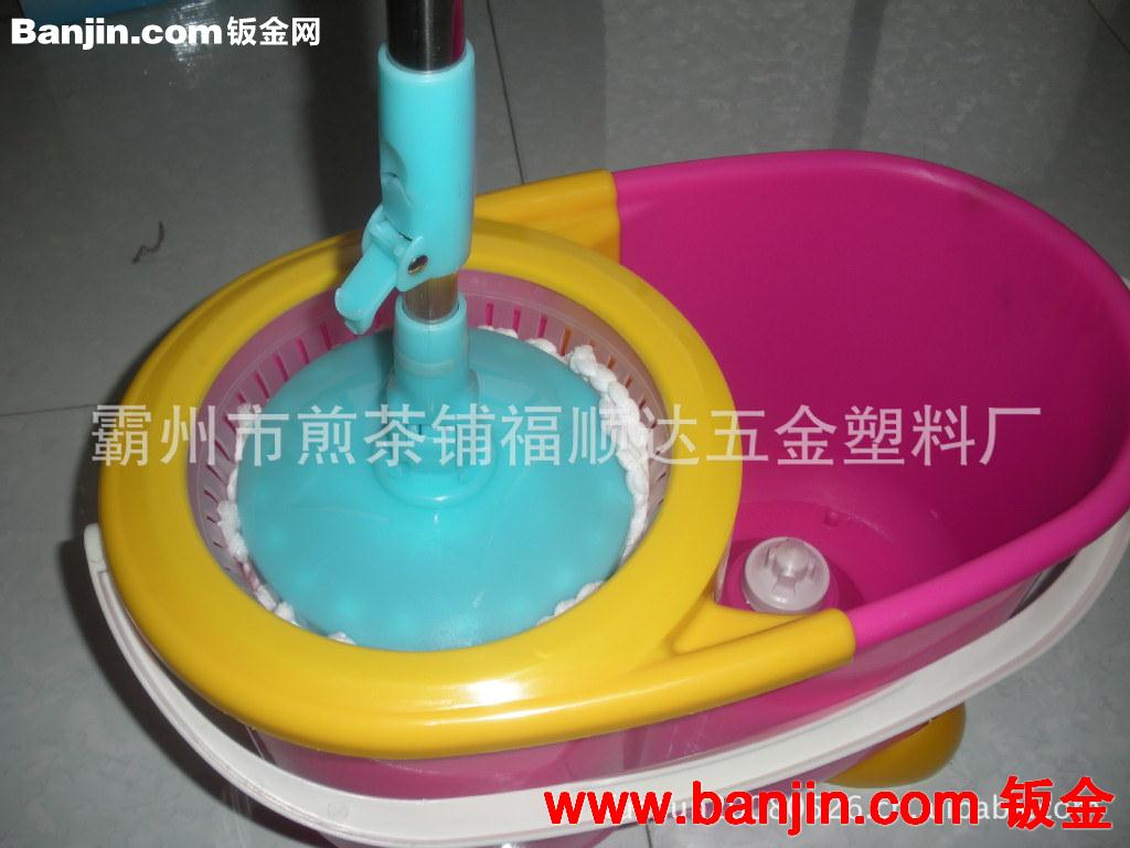 厂家直销Q桶手压好神拖，手压旋转洗涤脱水一体设计拖布桶小木马