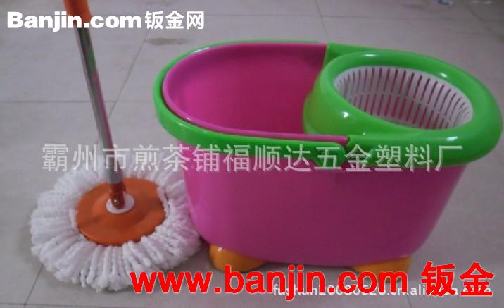 厂家直销Q桶手压好神拖，手压旋转洗涤脱水一体设计拖布桶小木马
