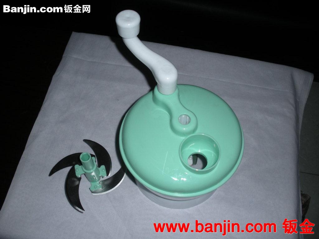 最新上市大号料理器，手摇绞馅机，切菜器，碎菜机，双驱动四刀片