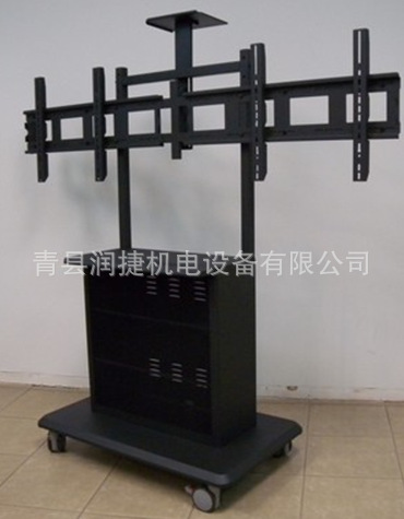 直供单屏/双屏液晶电视移动支架/万向推车 超载重稳固型移动推车