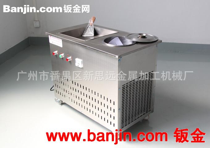 厂家提供 单方锅带冷藏桶炒冰淇淋机 名牌大功率花式炒冰机器