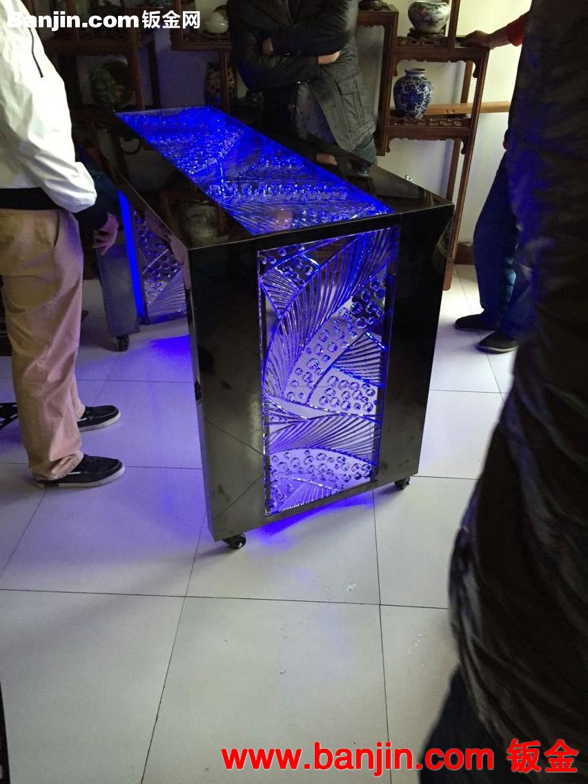 不锈钢鸡尾酒桌，宴会桌灯饰