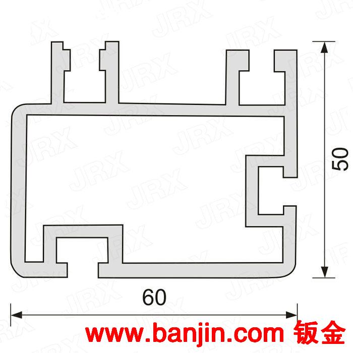 批发供应JRX-Y-5060-2.0工业铝型材 工业铝型材加工