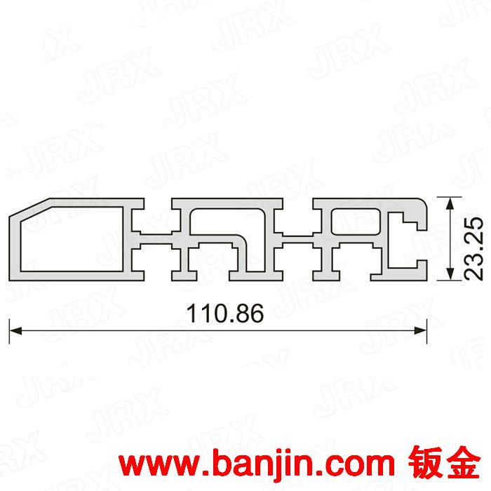 经销批发JRX-Y-23111-1.0方形铝型材 工业铝材 铝材加工