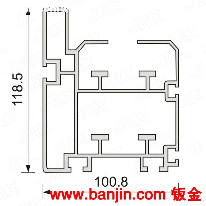 批发供应JRX-Y-10118-3.0重型工业导轨铝型材 工业铝型材加工