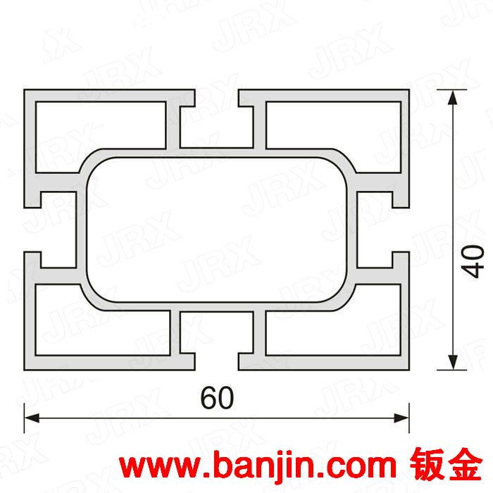 铝合金型材厂家展示JRX-Y-4060-1.0铝型材 4060工业铝型材